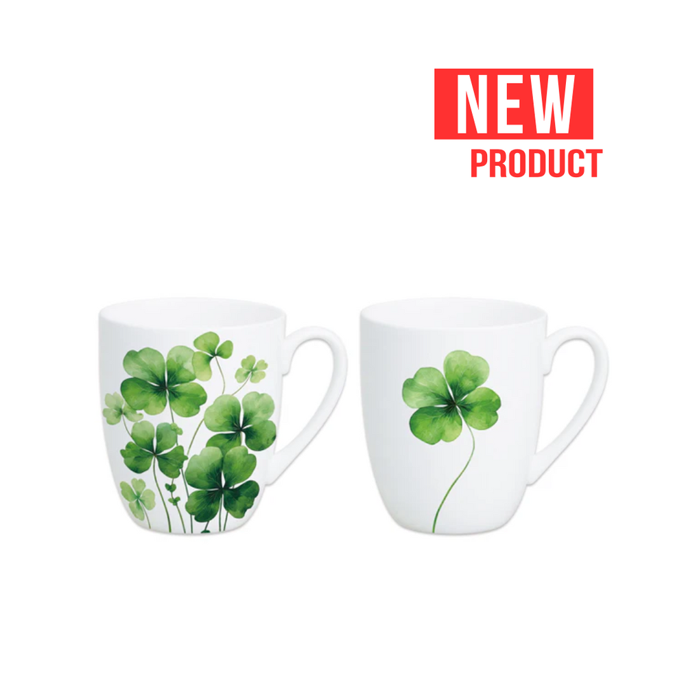 Four Leaf Clover Mug Pair