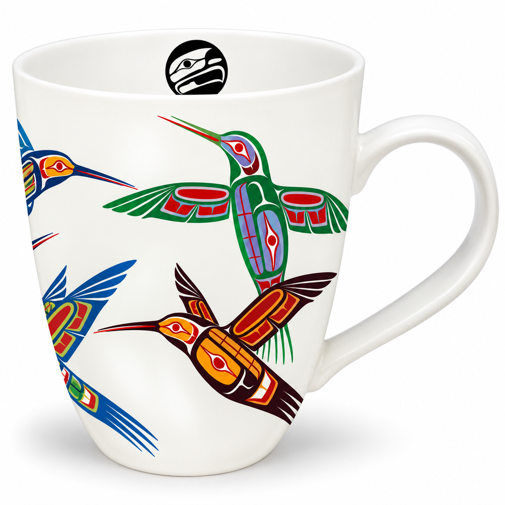 Four Hummingbirds 18 oz Mug