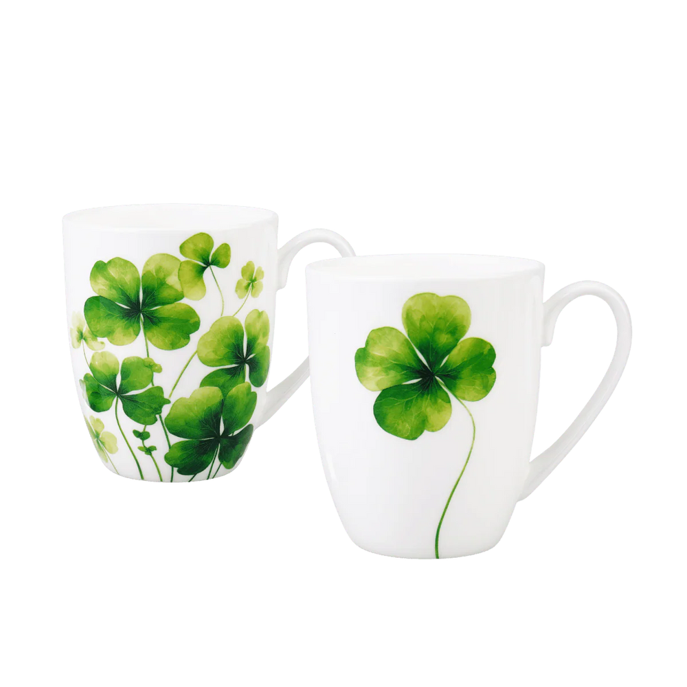 Four Leaf Clover Mug Pair