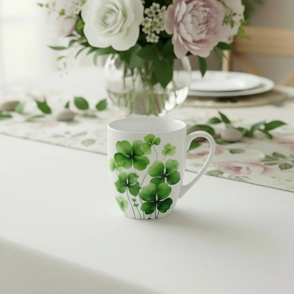 Four Leaf Clover Latte Mug