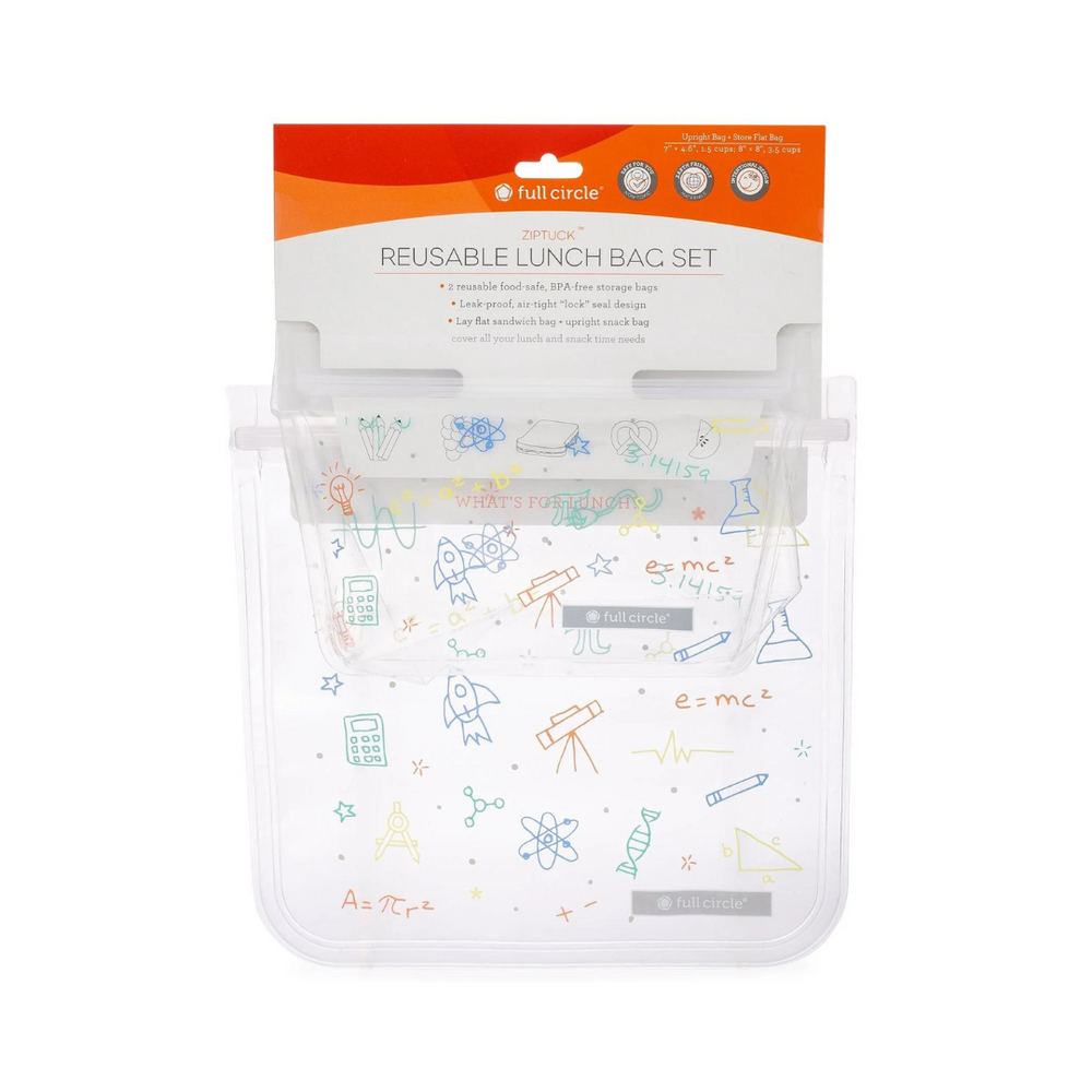 D-Full Circle Ziptuck Reusable Lunch set / MATH