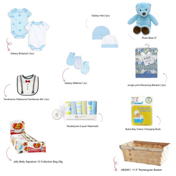 Gift Basket- Hello Babies (Blue)