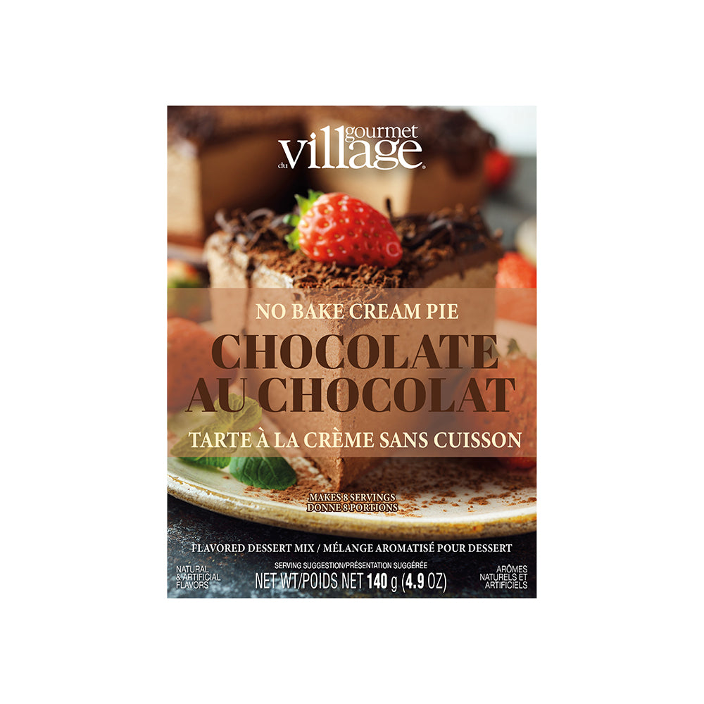 Gourmet No Bake Chocolate Cream Pie Dessert Mix