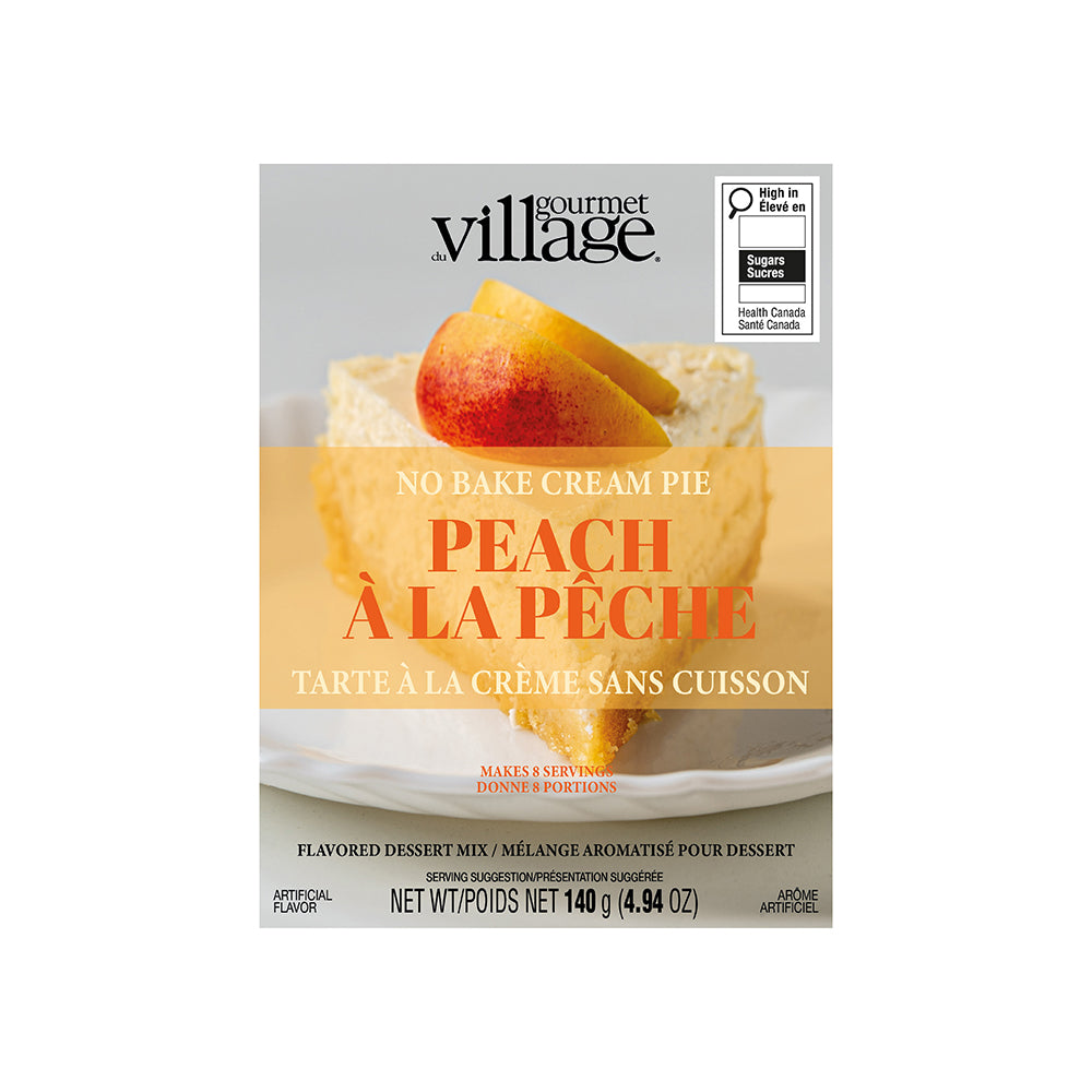 Gourmet No Bake Peach Cream Pie Dessert Mix