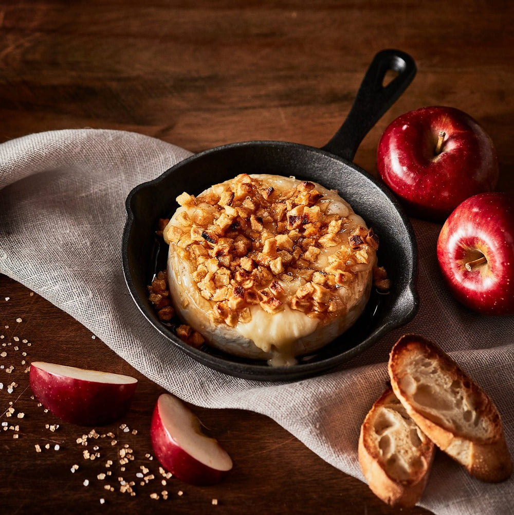 Apple & Salted Caramel Brie Topping Skillet