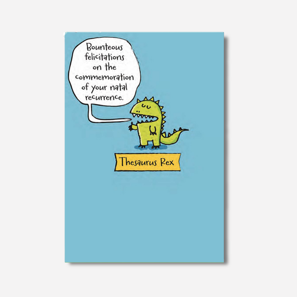 Wicked Funny Card Thesaurus Rex