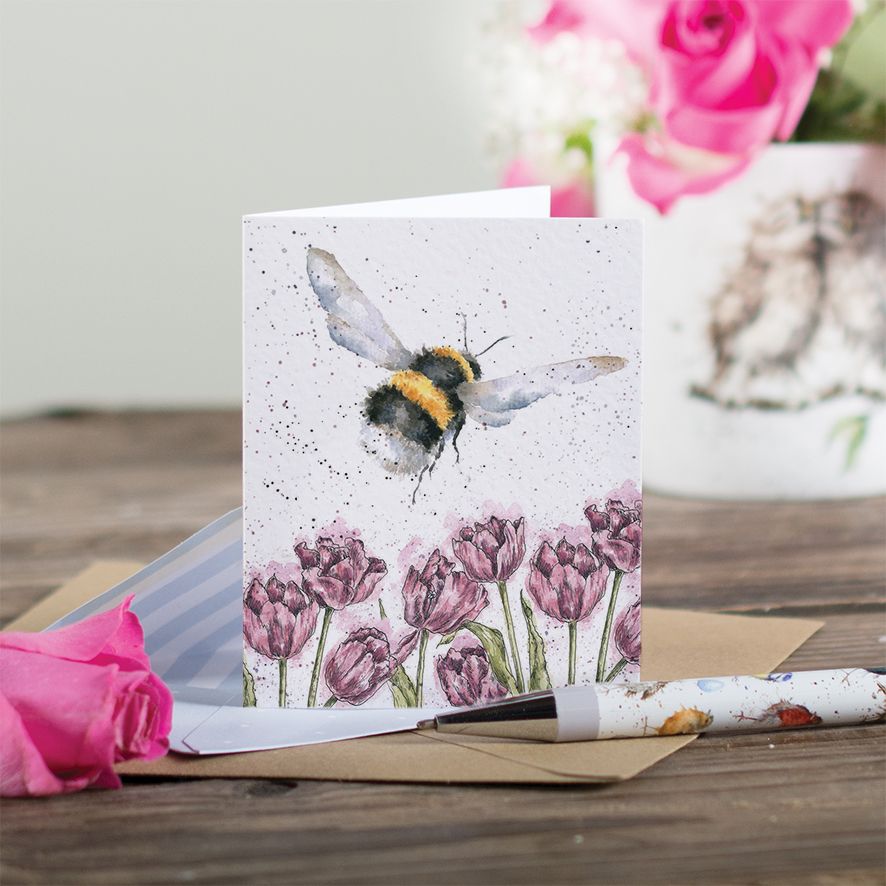 Wrendale Gift Enclosure Card Flight of the Bumblebee