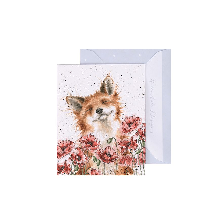 Wrendale Gift Enclosure Card Poppy Field