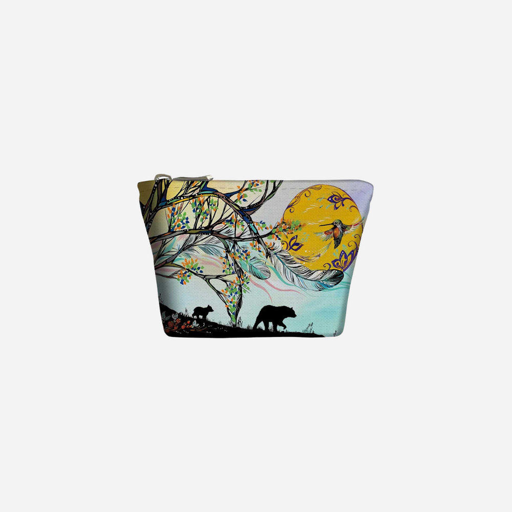 Indigenous Art Canvas Coin Purse - Guidance