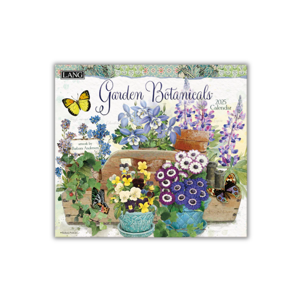 Lang 2025 Calendar - Garden Botanicals