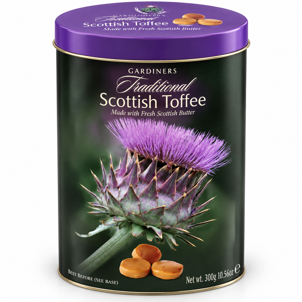 Gardiners Thistle Butter Toffee Tin 300g