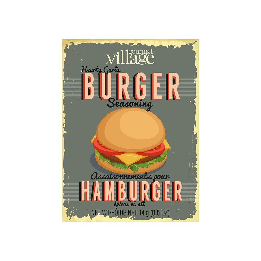 Gourmet Garlic Burger Seasoning Recipe Box