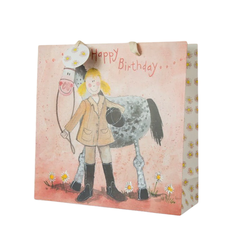 Alex Clark Large Gift Bag - Girl & Horse