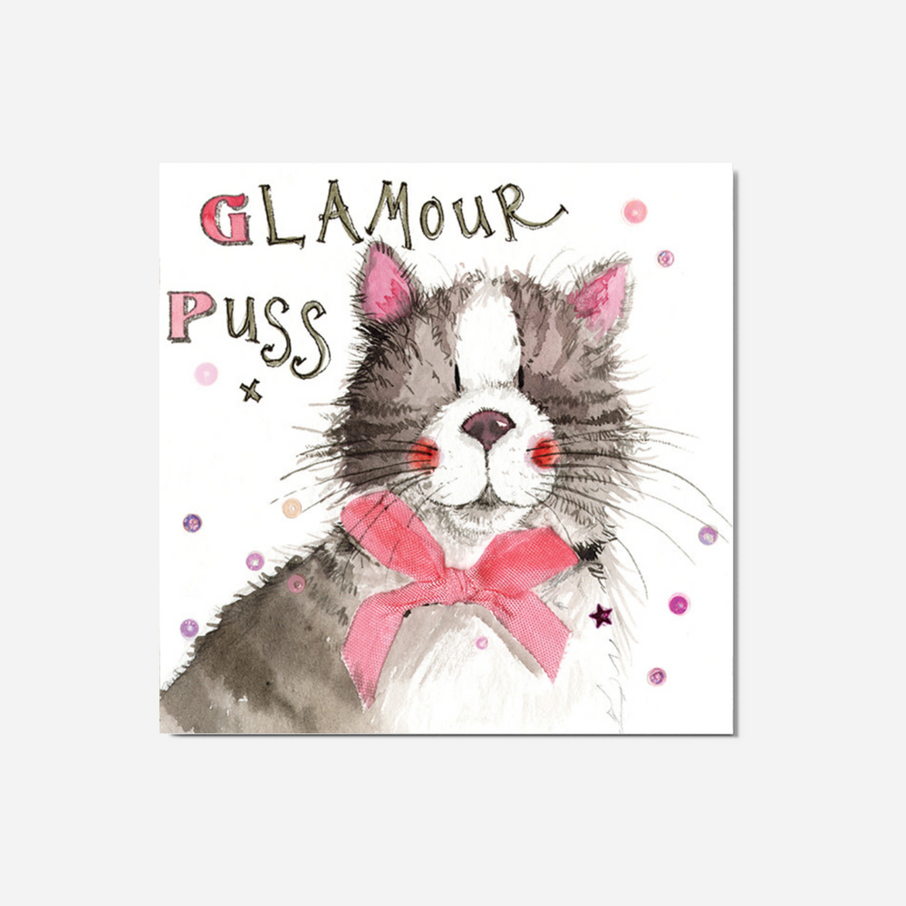 Alex Clark Large Card - Glamour Puss