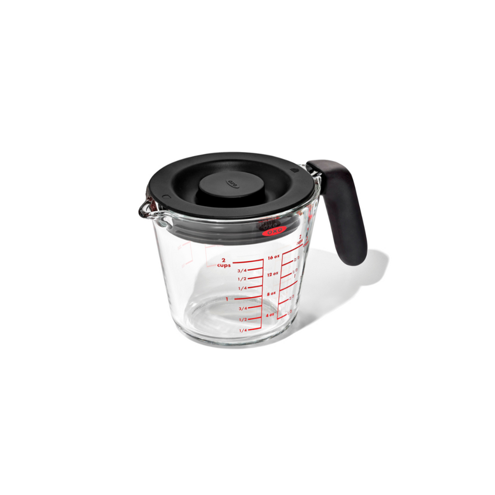 OXO Glass Measuring Cup with Lid 2-Cup