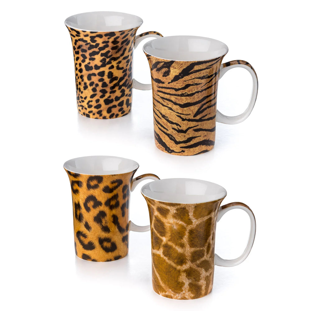 Go Wild Set of 4 Mugs