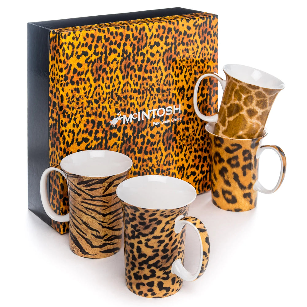 Go Wild Set of 4 Mugs