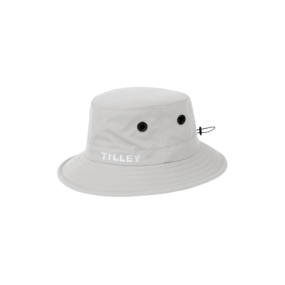 Tilley Hat Golf Bucket Light Grey Rob McIntosh