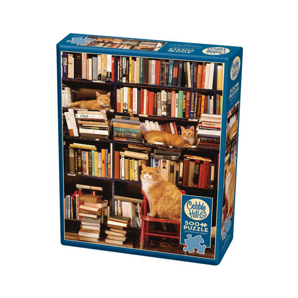 Cobble Hill Puzzles - Gotham Bookstore Cats