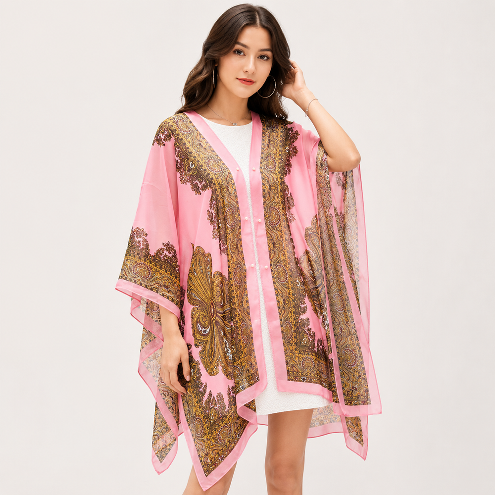 Grand Pearl Chiffon Filigree Top