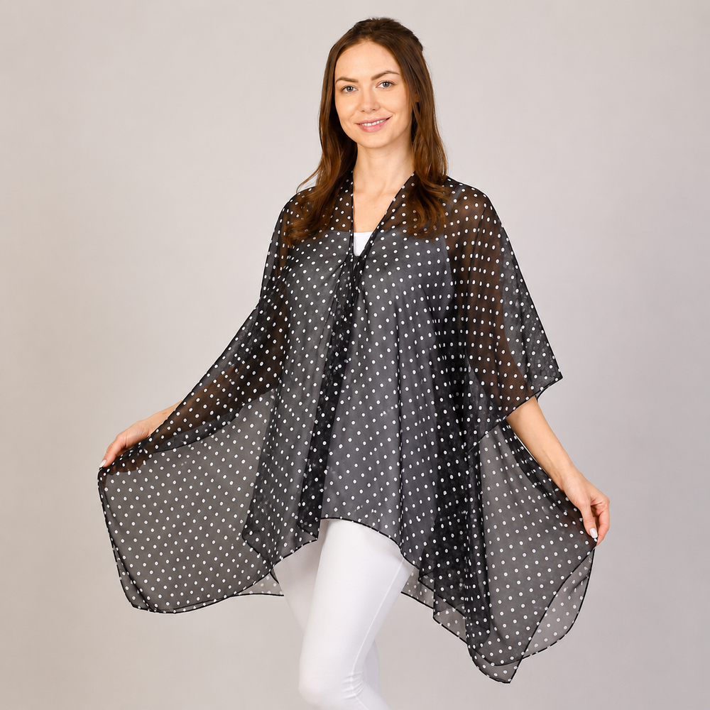 Grand Pearl Chiffon Polka Dot Top
