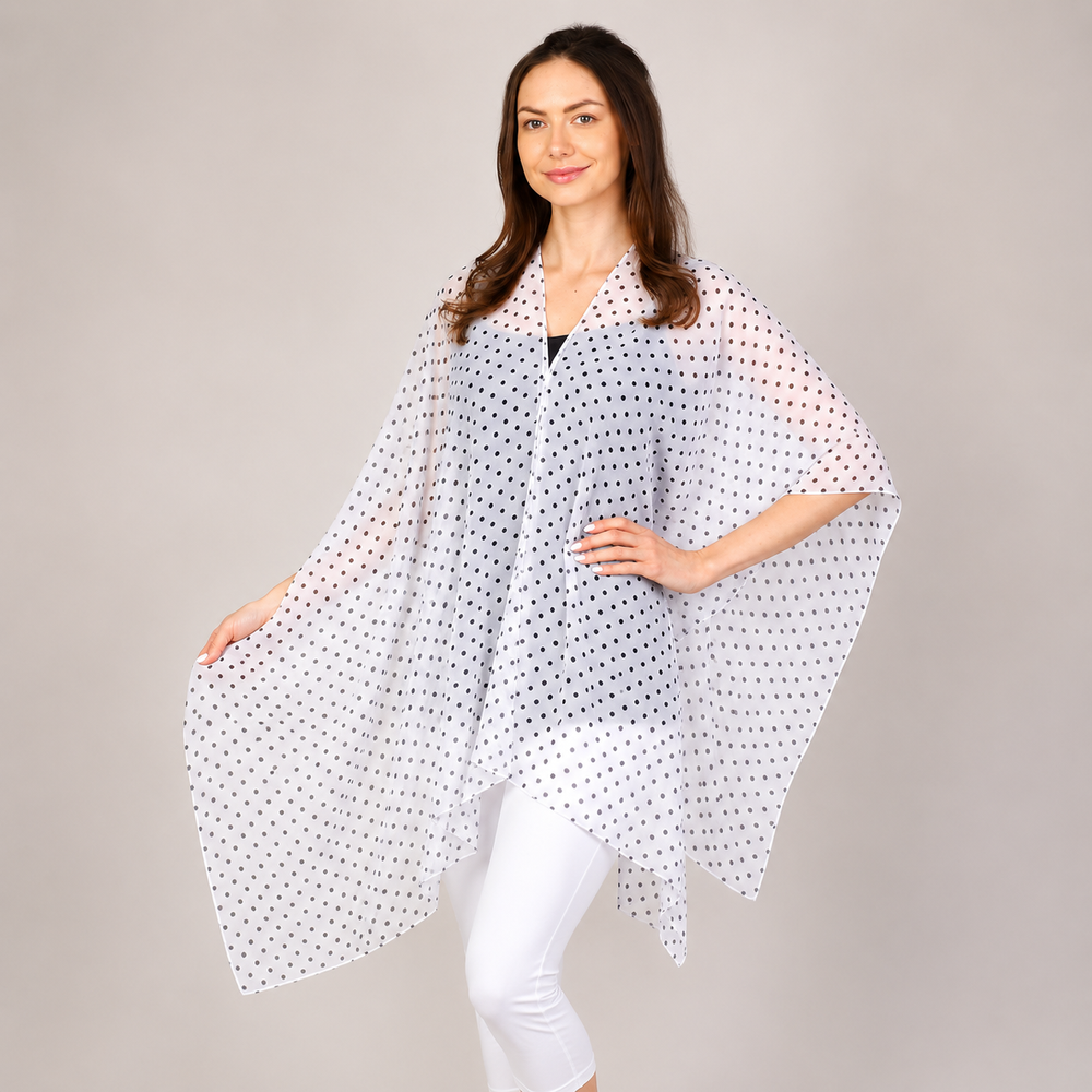 Grand Pearl Chiffon Polka Dot Top