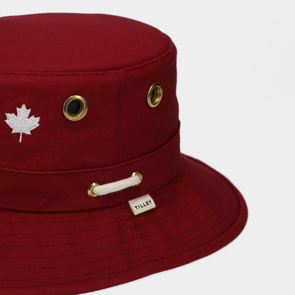 Tilley Hat-T1 Canada Day Bucket Red