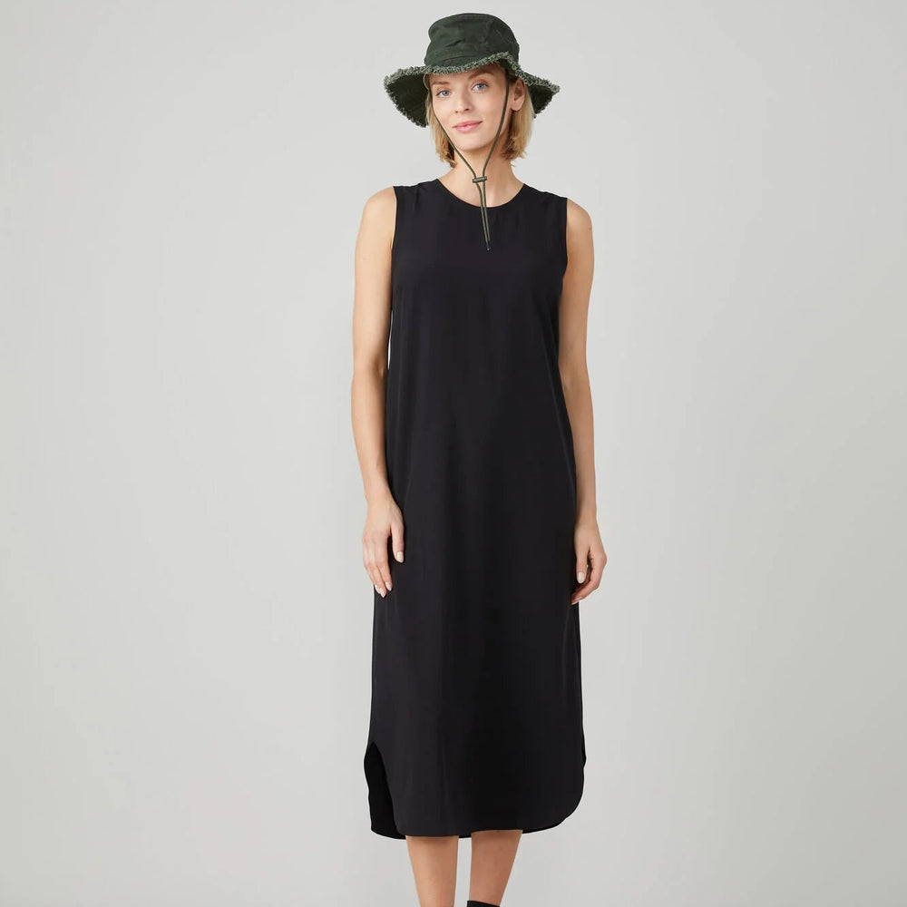 Tilley Tech Slk Midi Dress Black