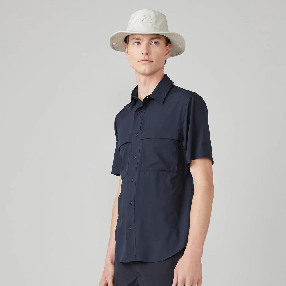 Tilley Mens Short Sleeve Quick-Dry UPF Shirt Navy