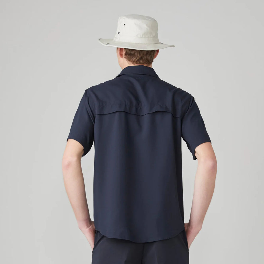 Tilley Mens Short Sleeve Quick-Dry UPF Shirt Navy