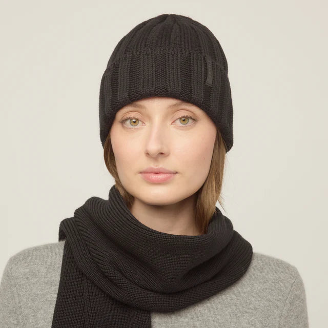 Tilley Chunky Ribbed Beanie Black