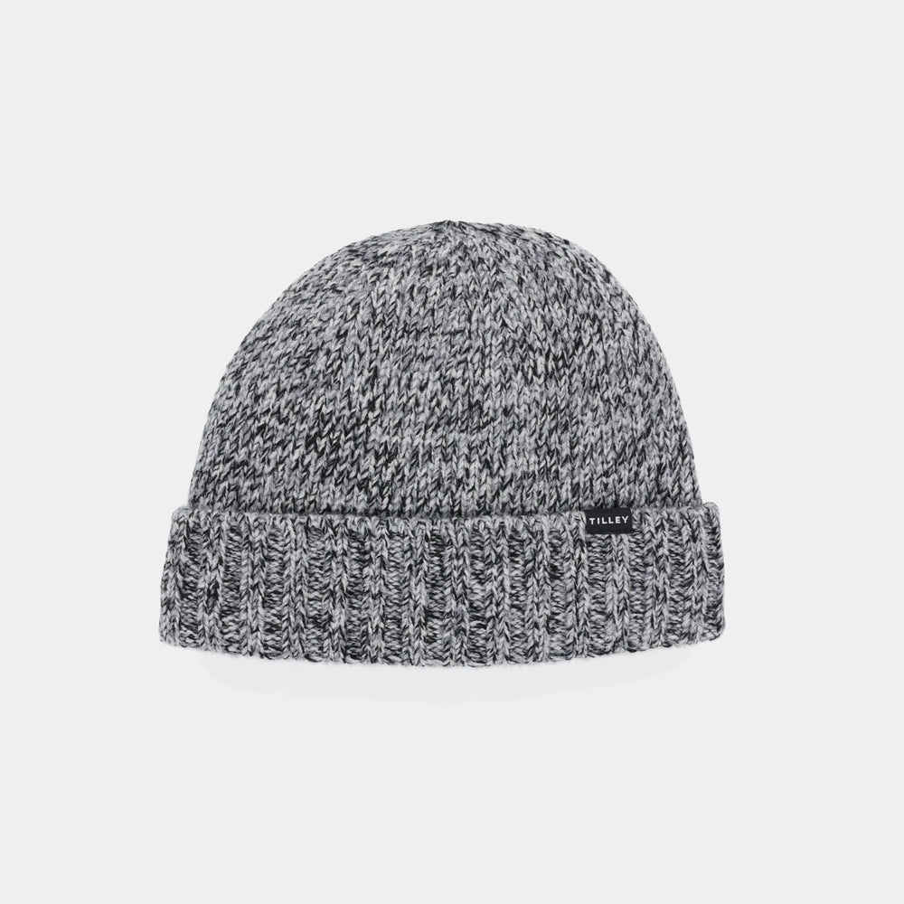 Tilley Hat-Merino Marled Beanie Dark Charcoal/Light Grey