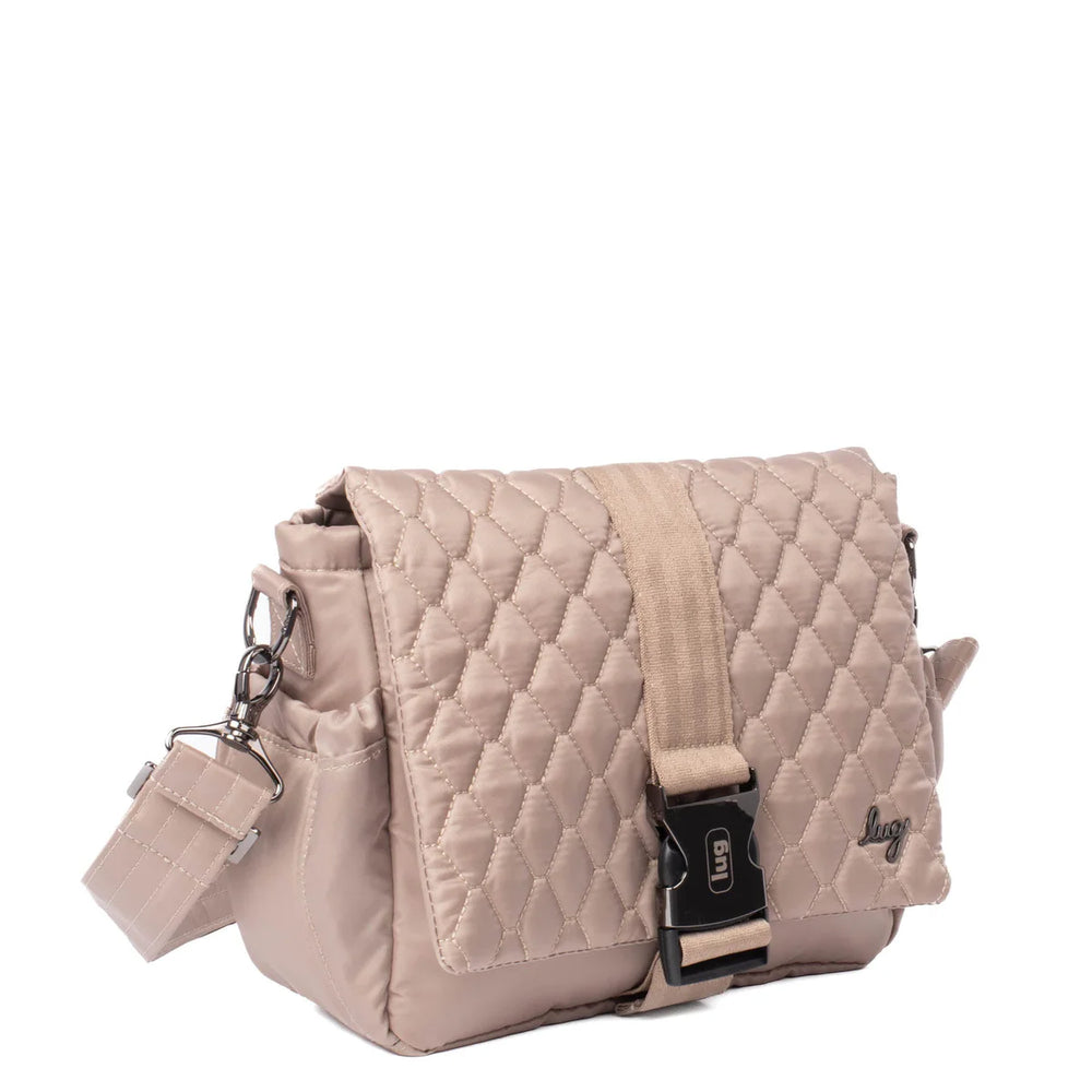 Lug Taupe Harness Crossbody Bag - Sand