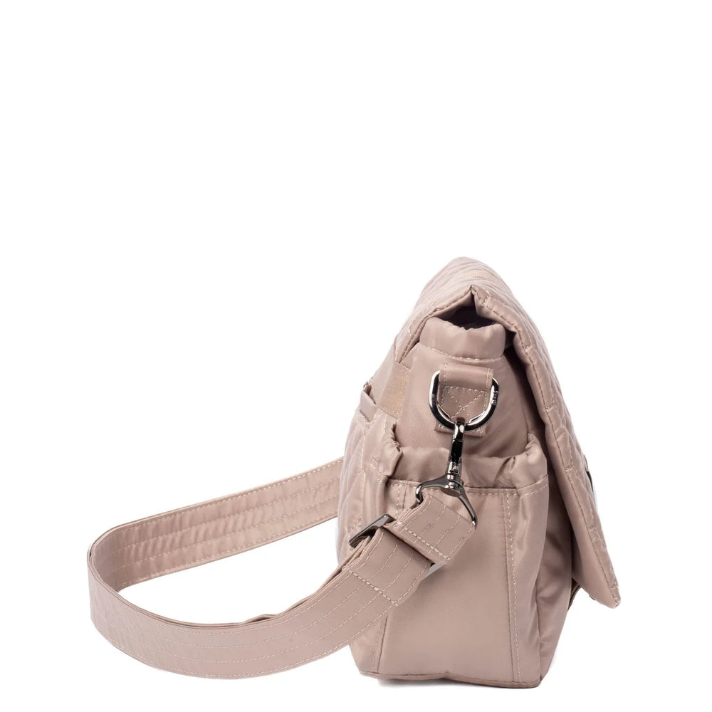 Lug Taupe Harness Crossbody Bag - Sand