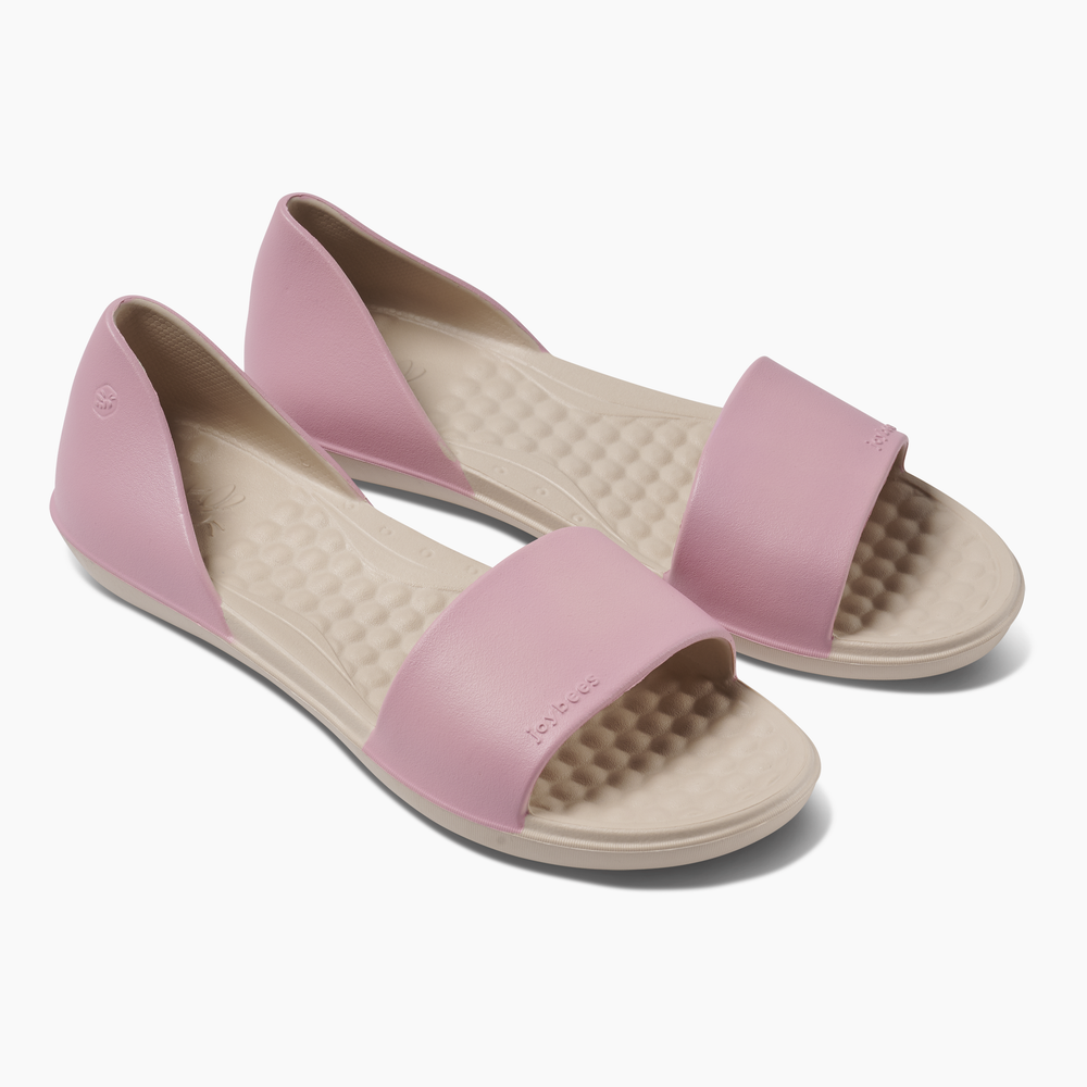 Joybees Friday Flat - Bedrose/New Khaki