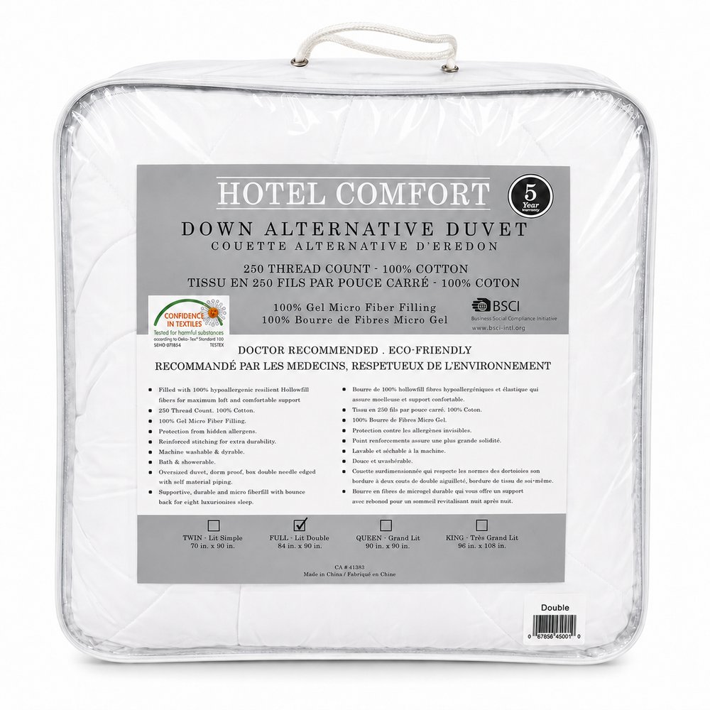 CottonH Hotel Comfort Down Alternative Duvet Double