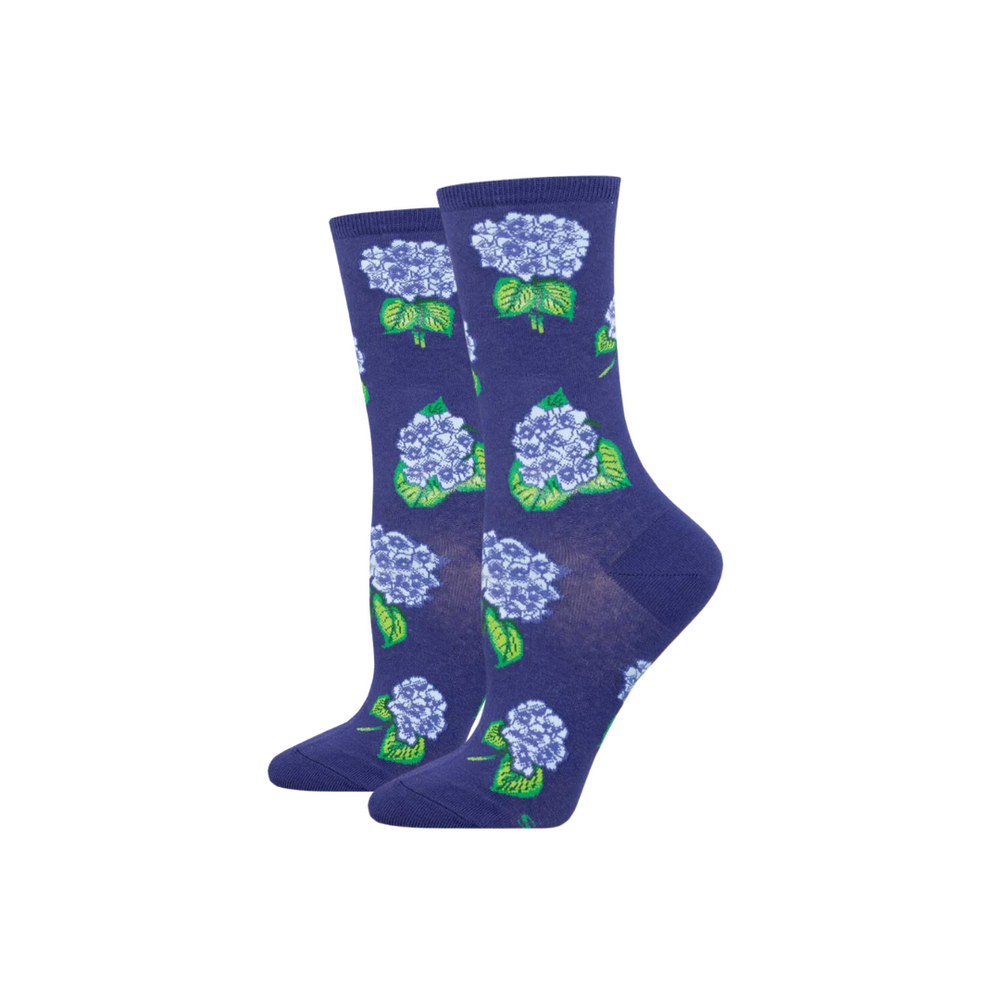 Socksmith Hydrangeas - Navy