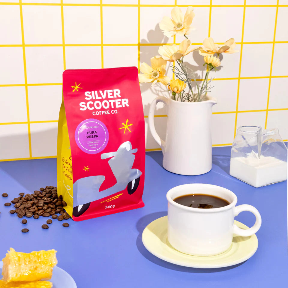 Silver Scooter Coffee Pura Vespa Medium/Light Roast 340g