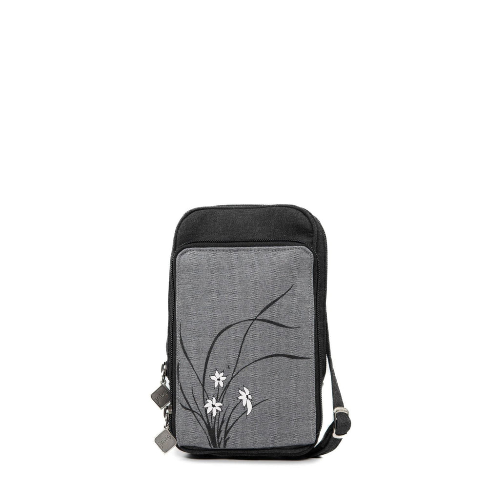 Jak's Floral Small Crossbody Bag Black