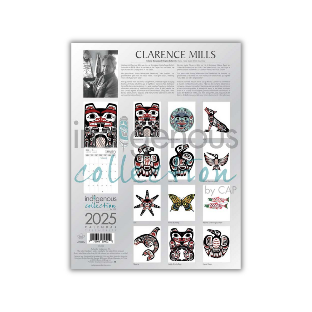 Indigenous Art Calendar 2025 - Clarence Mills