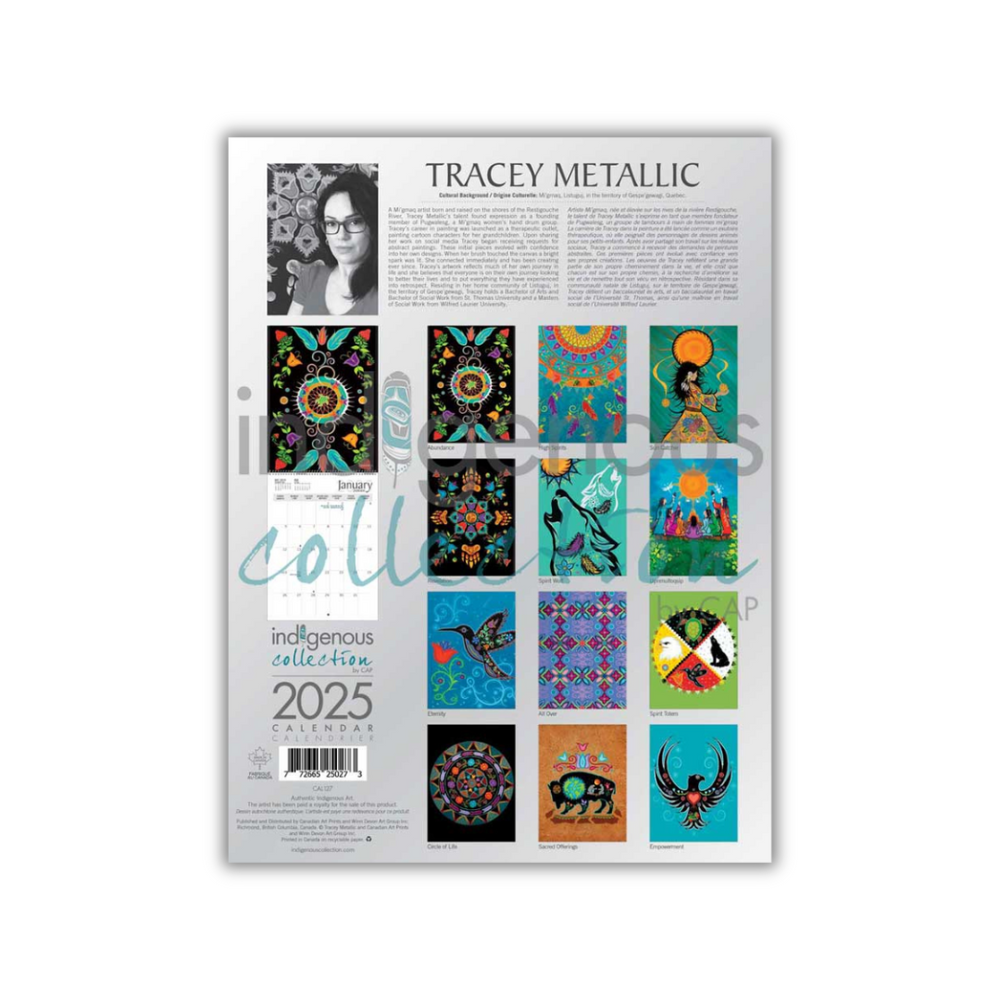 Indigenous Art Calendar 2025 - Tracey Metallic