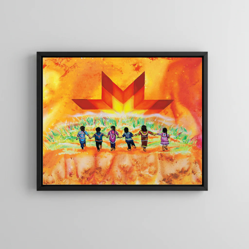 Indigenous Canvas Print Always in Our Hearts by Shawna Boulette Grapentine