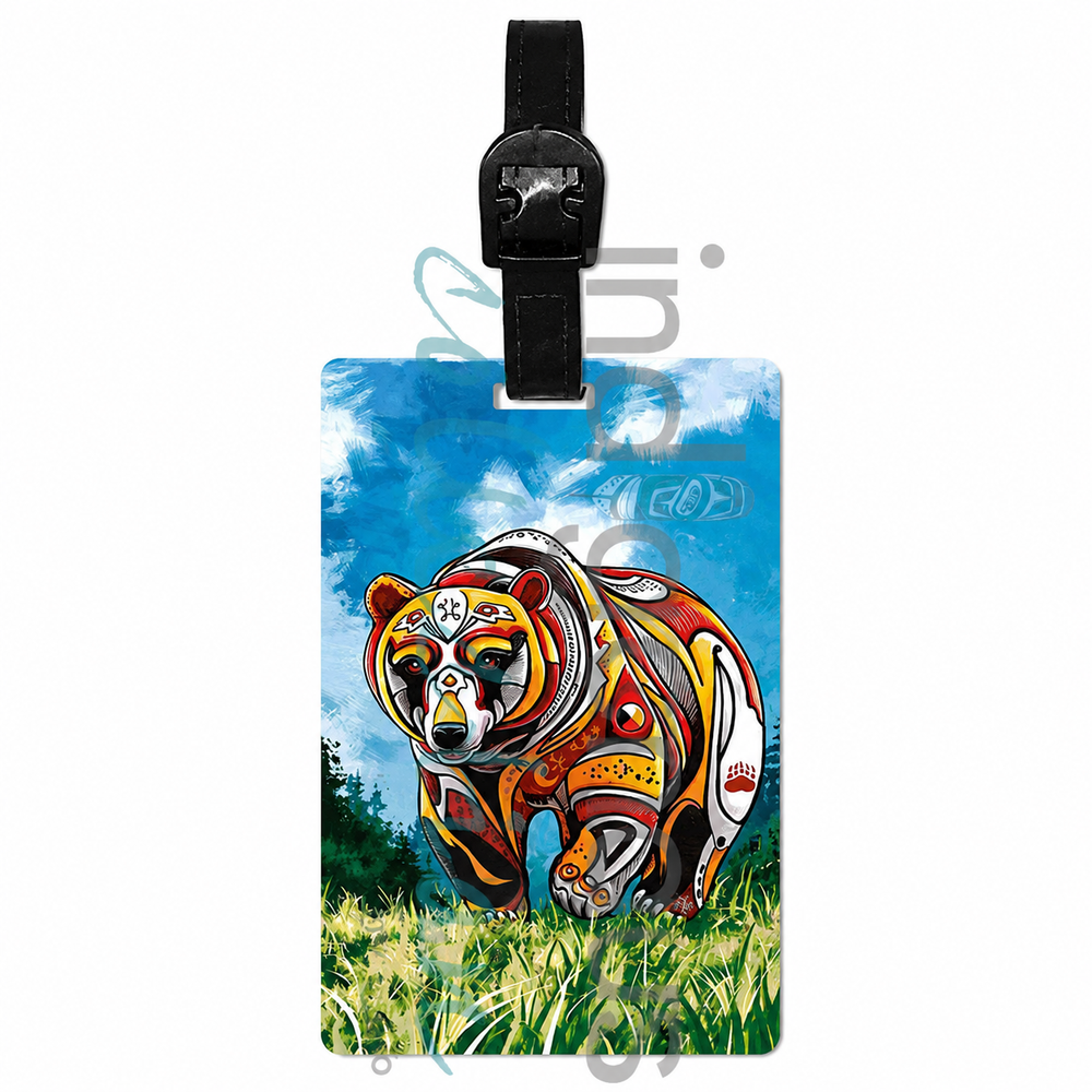 Indigenous Luggage Tag Spirit Bear
