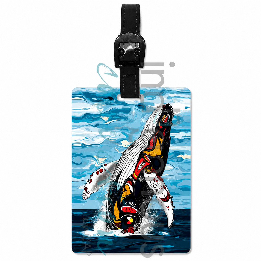 Indigenous Luggage Tag Spirit Whale