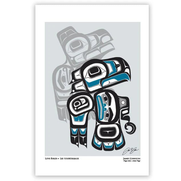 Indigenous Art Card - Love Birds