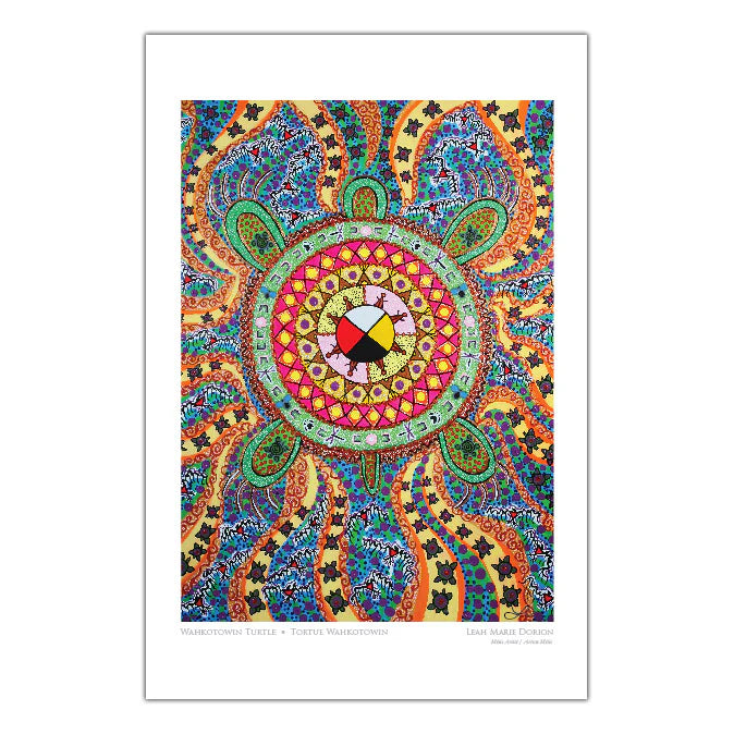 Colorful abstract design with a central circle on a white background