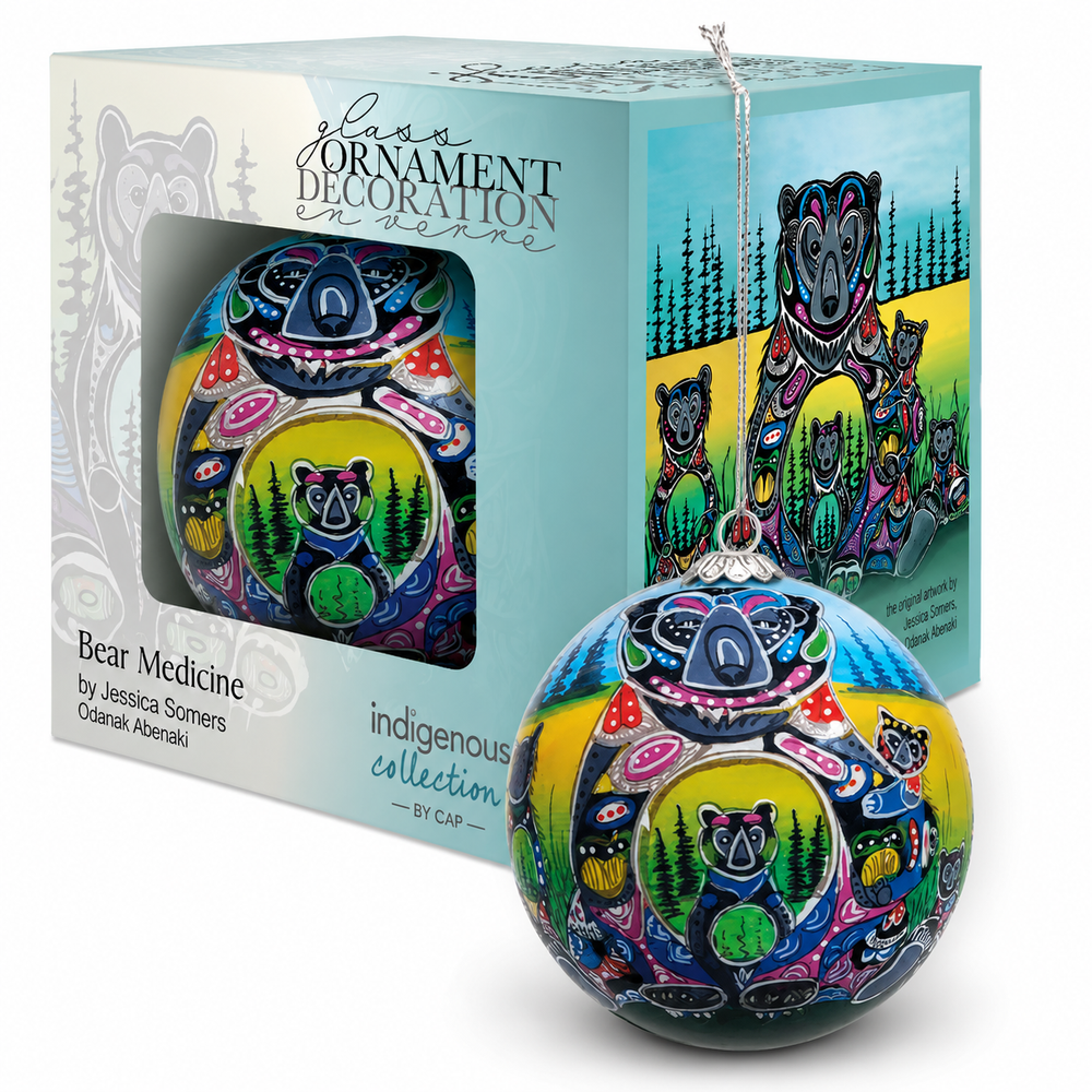 Indigenous Art Ornament - Bear Medicine