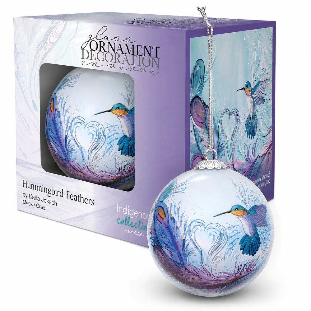Indigenous Art Ornament - Hummingbird Feathers