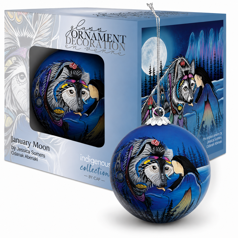 Indigenous Art Ornament - January Moon