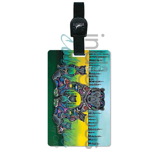 Indigenous Luggage Tag Bear Medicine